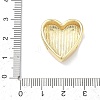 Heart Brass Slide Charms LS-KK-P349-18B-G-3
