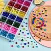 1920~2480Pcs 3 Style Spray Painted Crackle Glass Beads CCG-CJ0001-05-5