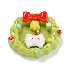 Christmas Opaque Resin Decoden Cabochons RESI-U006-05J-1
