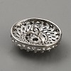 Brass with Cubic Zirconia Shank Buttons BUTT-WH0029-30-2