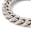 Non-Tarnish 304 Stainless Steel Curb Chains Bracelet for Women BJEW-E107-03P-01-2