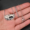 Mountain Bear Pendant Necklace with Iron Chain for Men PW-WG5A273-01-2