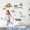 Translucent PVC Self Adhesive Wall Stickers STIC-WH0015-157-1