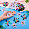24Pcs 2 Colors Polyester Heat Transfer Vinyl Sheets PATC-TA0001-16-7