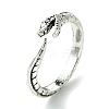 Snake Alloy Open Cuff Rings RJEW-K275-62AS-1