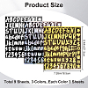 3 Colors PVC Self-Adhesive Label Stickers DIY-CP0011-35B-2