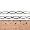 Brass Textured Oval Link Chains CHC-T018-37P-3