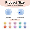 100Pcs 10 Colors Food Grade Eco-Friendly Silicone Focal Beads SIL-TA0001-28-4