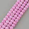 Synthetic Crackle Quartz Beads Strands GLAA-S134-10mm-03-1