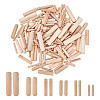 480Pcs 6 Styles Wood Grooved Dowel Pins AJEW-NB0005-87-1