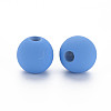 Rubberized Style Acrylic Beads MACR-T042-04A-01A-3