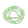 Electroplate Transparent Glass Beads Strands EGLA-Q139-01A-A18-2
