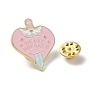 Heart & Sword with Word Breaker Enamel Pins JEWB-D022-03A-G-3