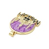 Rack Plating Brass Enamel Pendants KK-H474-21G-03-2