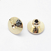 Brass Ear Nuts X-KK-F727-06G-NF-2