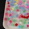 Transparent Crackle Acrylic Beads OACR-N163-45-1