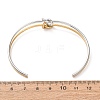 Duo Tone 304 Stainless Steel Knot Open Cuff Bangles for Women SA-CBA2192-05GP-04-5