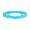 6.5MM Imitation Jade Glass Round Beaded Stretch Bracelet for Women BJEW-JB07658-5