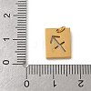 304 Stainless Steel Charms STAS-R001-03G-09-3