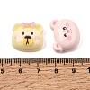 Animal Opaque Resin Cabochons RE-CBA2F5E-03-3