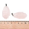 Natural Rose Quartz Carved Pendants G-K369-01P-05-3