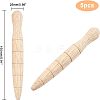 CHGCRAFT 5Pcs Wooden Plant Dibber AJEW-CA0002-41-2