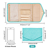Polyester Envolope Travel Folding Clutch Bag ABAG-WH0035-030A-2