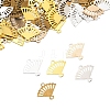 200Pcs 5 Colors Brass Laser Cut Hollow Connector Charms KK-FS0001-71-3