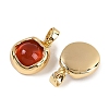 Natural Carnelian(Dyed & Heated) Charms KK-P283-51G-2