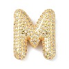 Rack Plating Brass Micro Pave Cubic Zirconia Pendants KK-Q790-01M-G-1