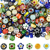 180Pcs 6 Styles Handmade Millefiori Glass Bead Strands LAMP-LT0001-07-1