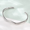304 Stainless Steel Open Cuff  Bangles for Women BJEW-R019-03P-01-3