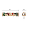 Chinese Style Alloy Enamel Beads X-ENAM-L015-02A-KCG-6