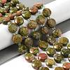 Natural Unakite Bead Strands G-C116-A04-01-2