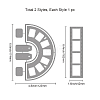 Carbon Steel Cutting Dies Stencils DIY-WH0309-1031-6