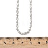 2.5MM 304 Stainless Steel Round Oval Link Chain Necklaces NJEW-M110-01P-5