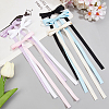 Big Bowknot Polyester Alligator Hair Clips AJEW-CP0008-39D-4