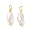 ABS Plastic Imitation Pearl Pendants KK-M266-33G-1