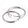 Tarnish Resistant 304 Stainless Steel Huggie Hoop Earrings X-EJEW-L205-02A-P-2
