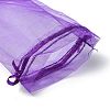 30Pcs 4 Styles Rectangle Organza Bags Jewellery Storage Pouches Wedding Favour Party Mesh Drawstring Gift OP-FS0001-01E-6