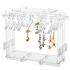 Assembled Transparent Acrylic Earring Display Stands EDIS-WH0021-12-1