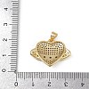Brass Micro Pave Cubic Zirconia Pendants KK-S528-14G-3