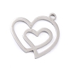 201 Stainless Steel Pendants STAS-K003-03P-2