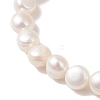 Natural Cultured Freshwater Pearl Beads Stretch Bracelets BJEW-JB13472-3
