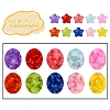 240Pcs 10 Colors Transparent Acrylic Beads MACR-YW0001-89-2
