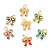 Brass Enamel Pendants KK-G605-11G-1