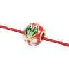 Chinese Style Alloy Enamel Beads ENAM-P160-20-G-5