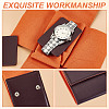 Portable PU Leather Single Watch Pouch Storage Bags ABAG-WH0048-20A-4