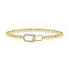 Brass Rhinestone Link Bracelets FS-WGE99A7-03-2