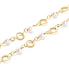 Brass Ring Link Chain Necklaces NJEW-JN03447-2